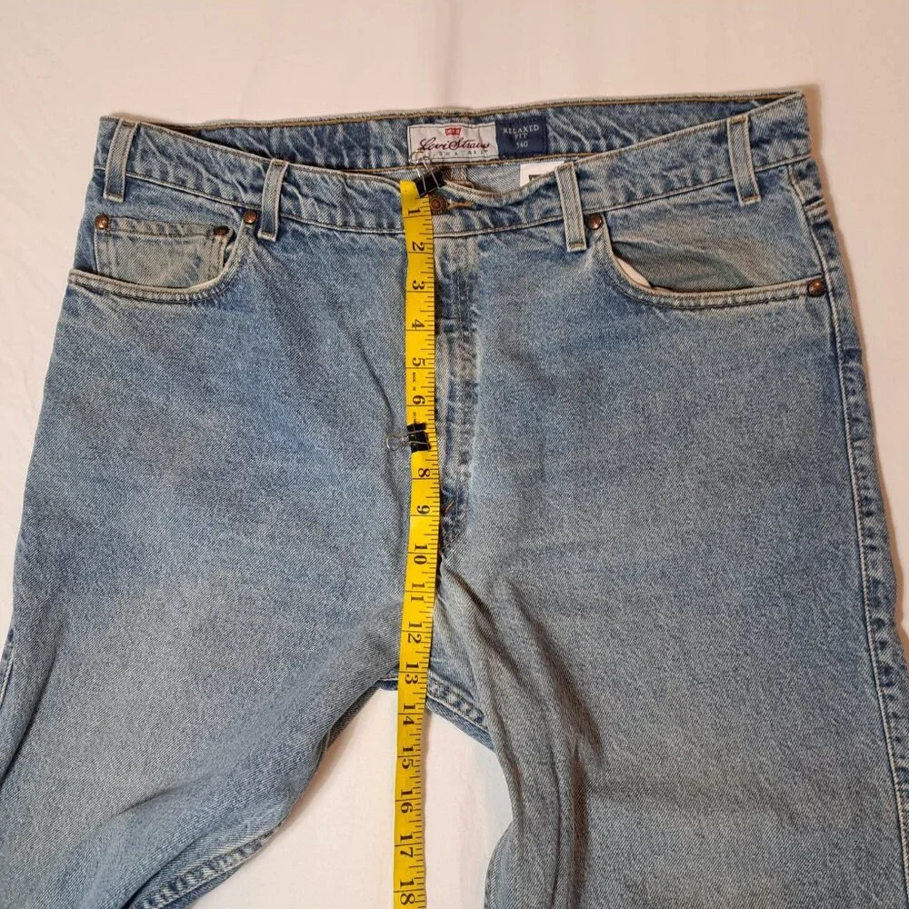 Vintage Levis Jeans Mens 40 Blue 540 Signature 100% Cotton Relaxed Fit 90s 40X29